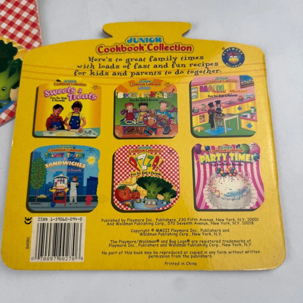 Junior Cookbook Collection Books Complete Set Lot of 7 Snacks Pizza & More